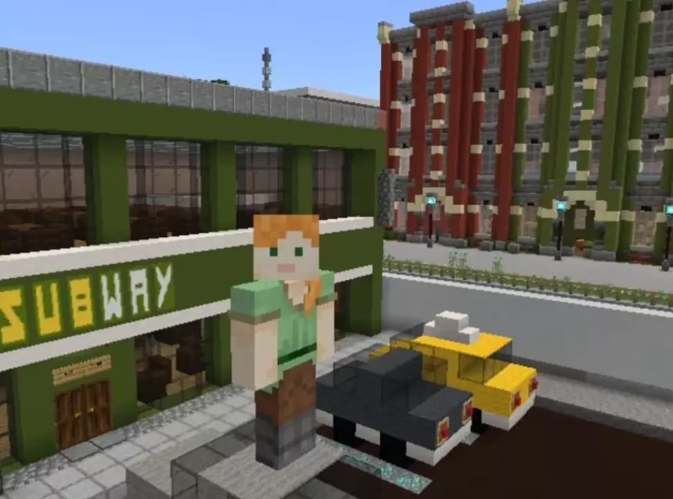 Карта на Город с Магазинами для Minecraft PE