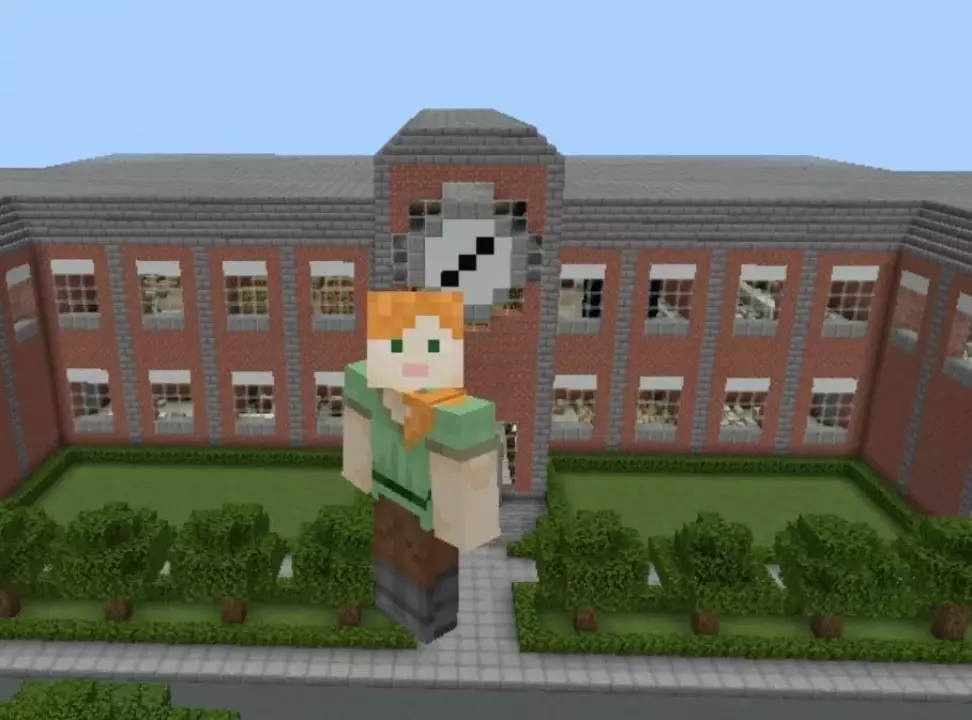 Карта на Город с Школой для Minecraft PE