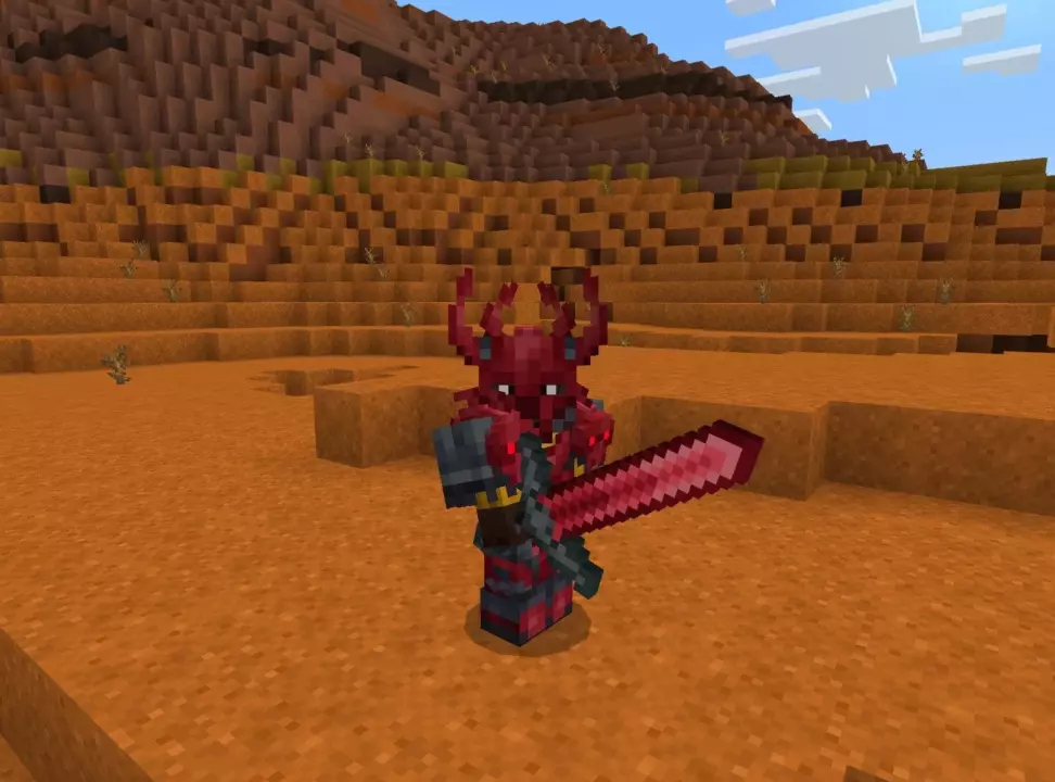 Мод на Меч 99999 Урона для Minecraft PE