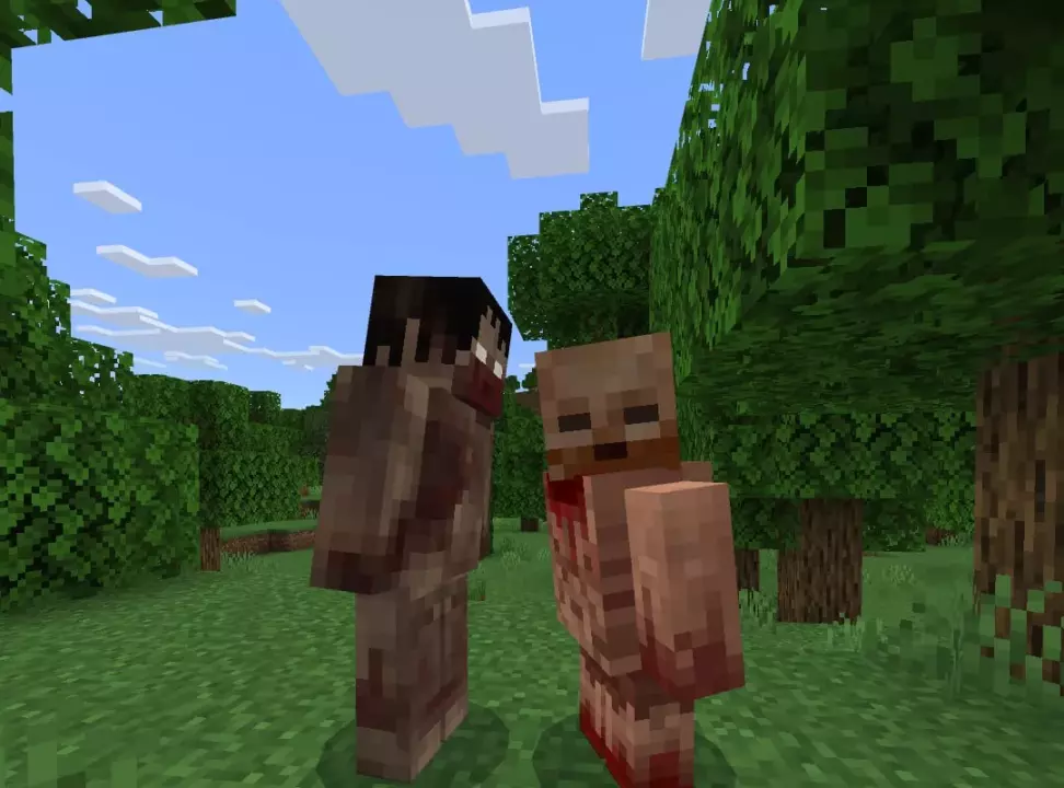 Мод на каннибалов для Minecraft PE
