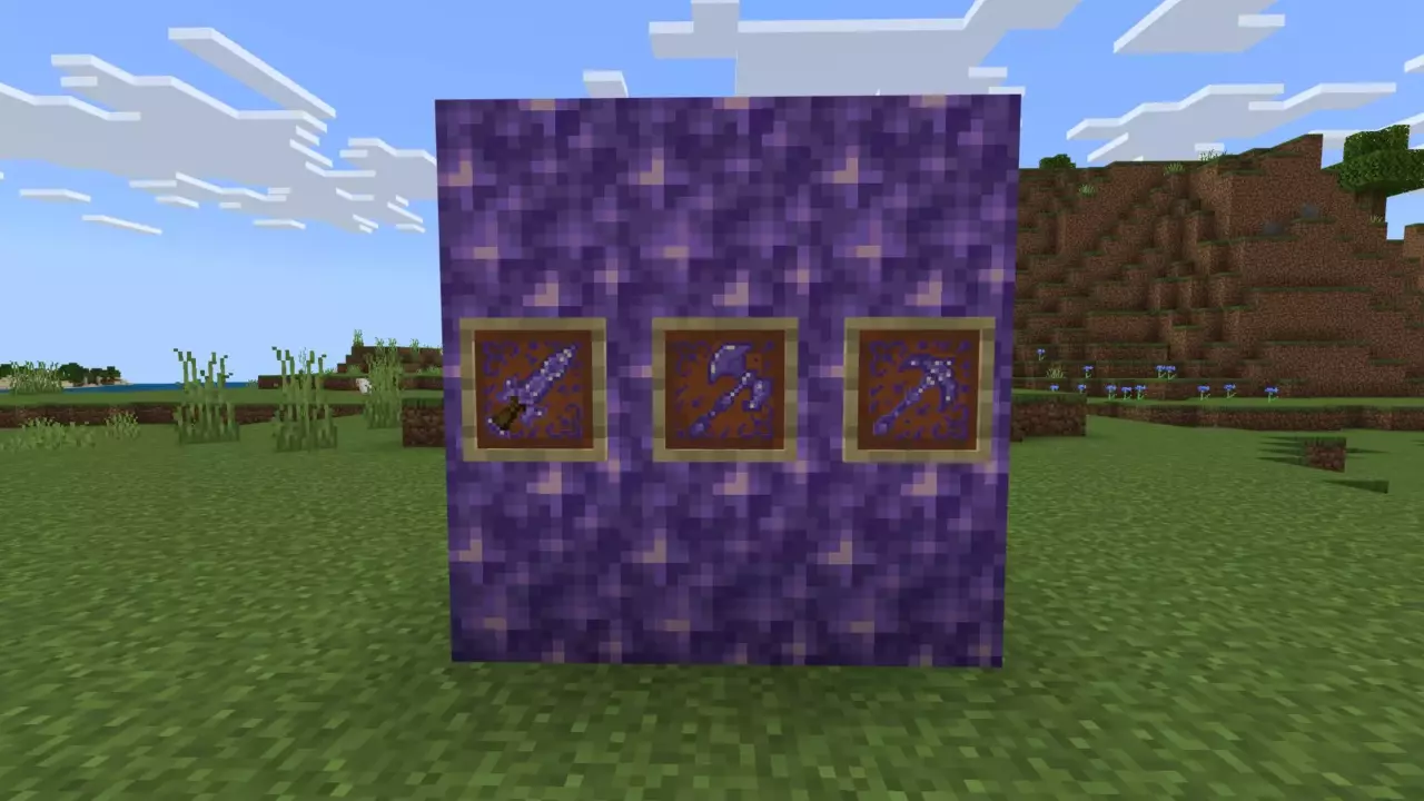Оружие для мода на новую броню для Minecraft PE