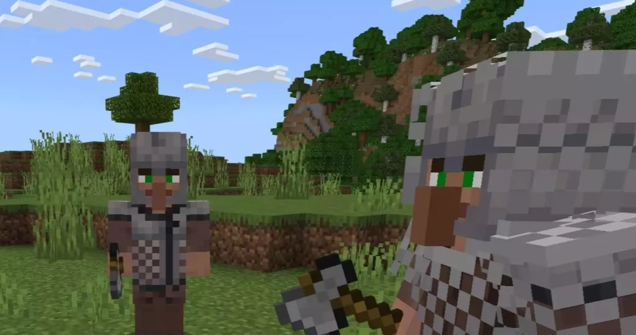 Скачать Мод на жителей воинов для Minecraft PE