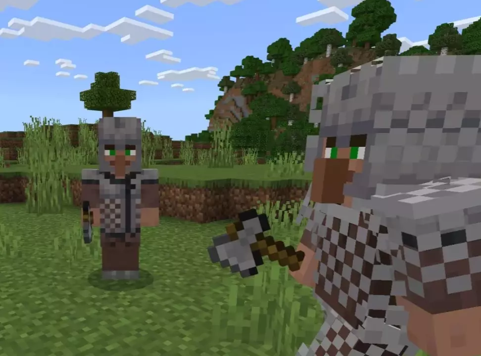 Скачать Мод на жителей воинов для Minecraft PE