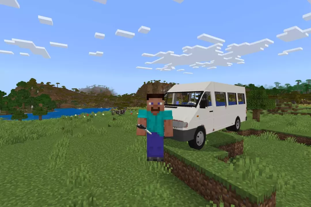 Скачать Мод на Мерседес Спринтер для Minecraft PE