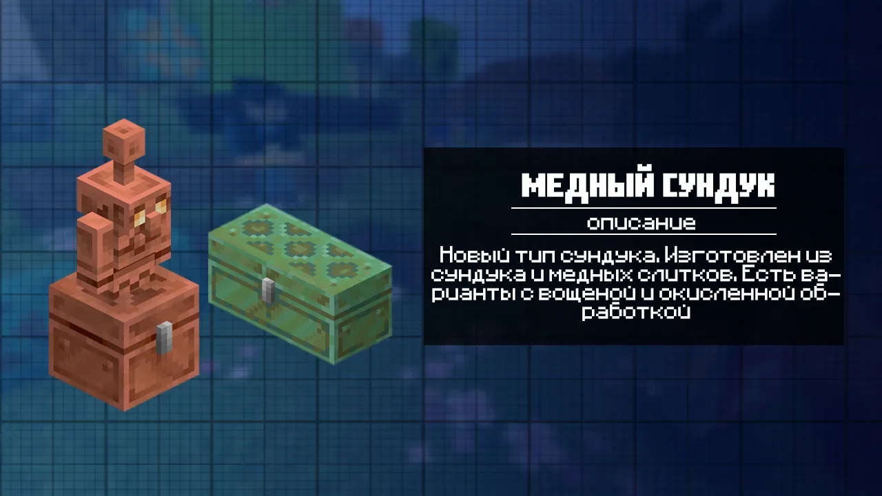 Медный сундук из Майнкрафт 1.21