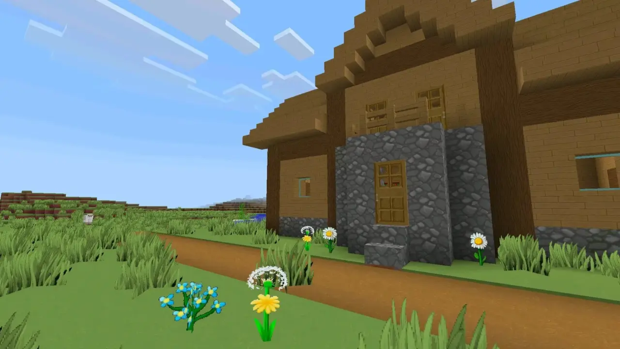 Дом из текстур для Майнкрафт 1.26