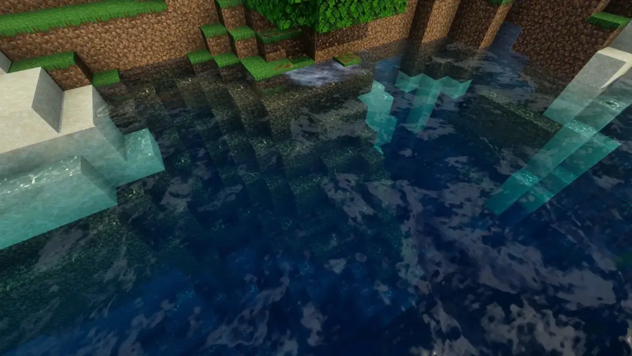 Река из шейдеров на Майнкрафт 1.26