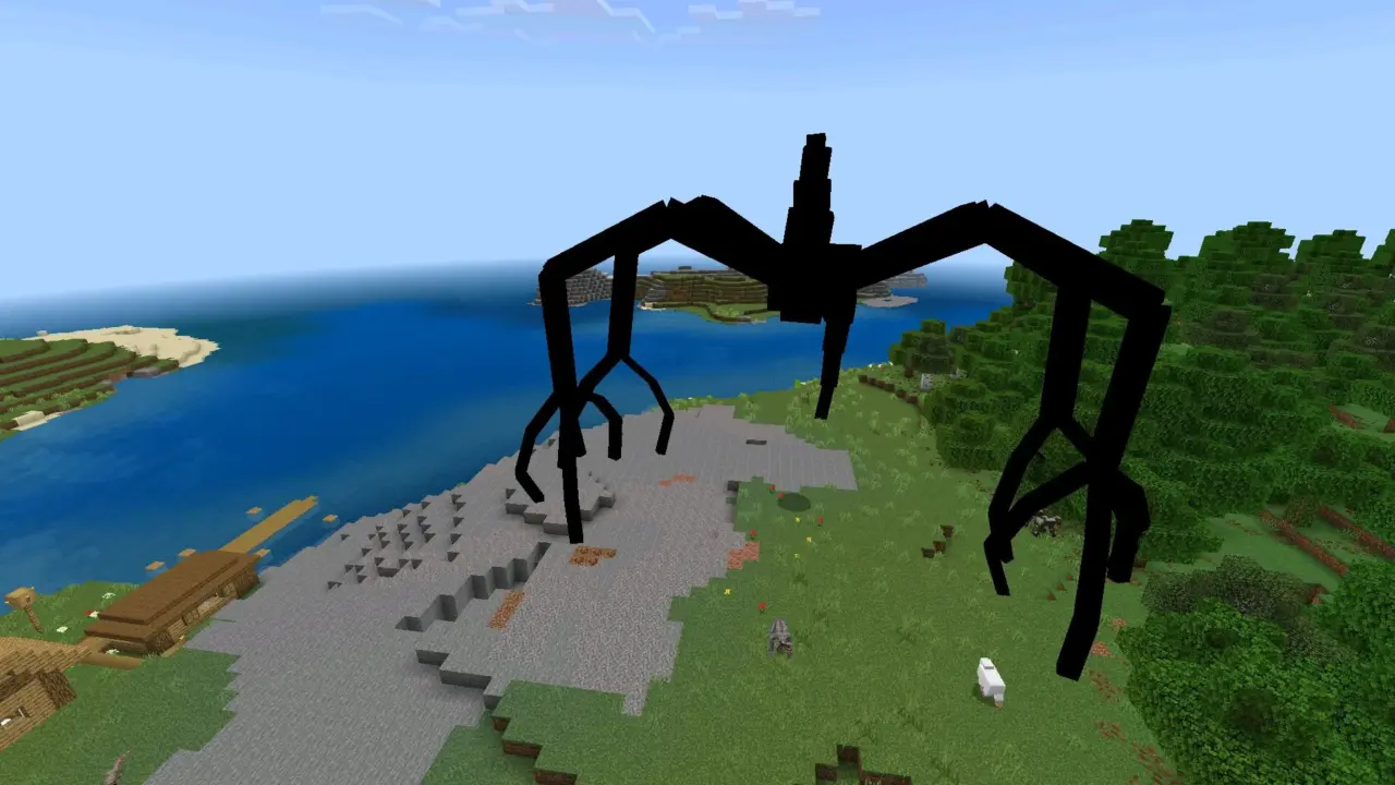 Босс из мода на странные дела для Майнкрафт ПЕ