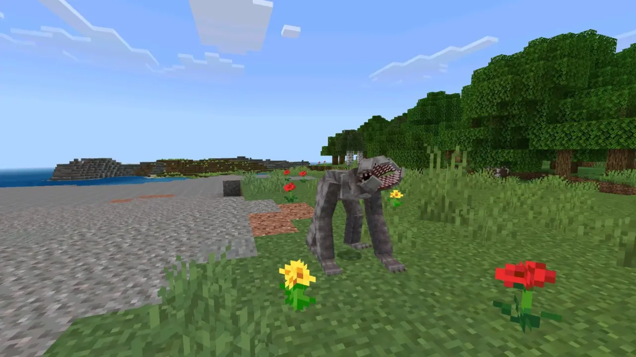 Демопес из мода на странные дела для Майнкрафт ПЕ