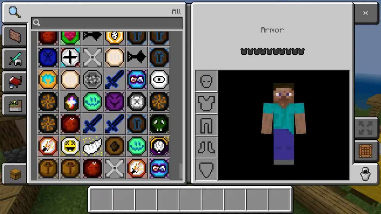 Инвентарь из мода Jujutsu Kaisen для Майнкрафт ПЕ