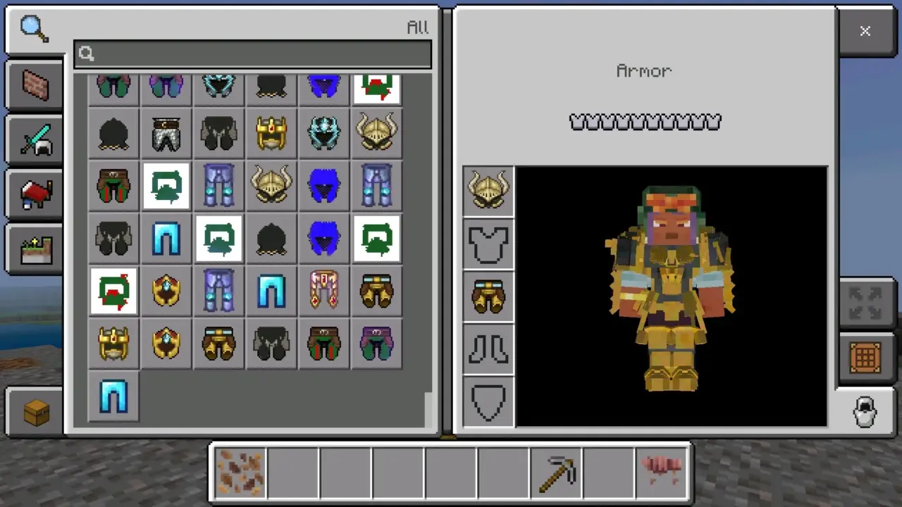 Инвентарь из мода Вархаммер 40000 для Майнкрафт ПЕ