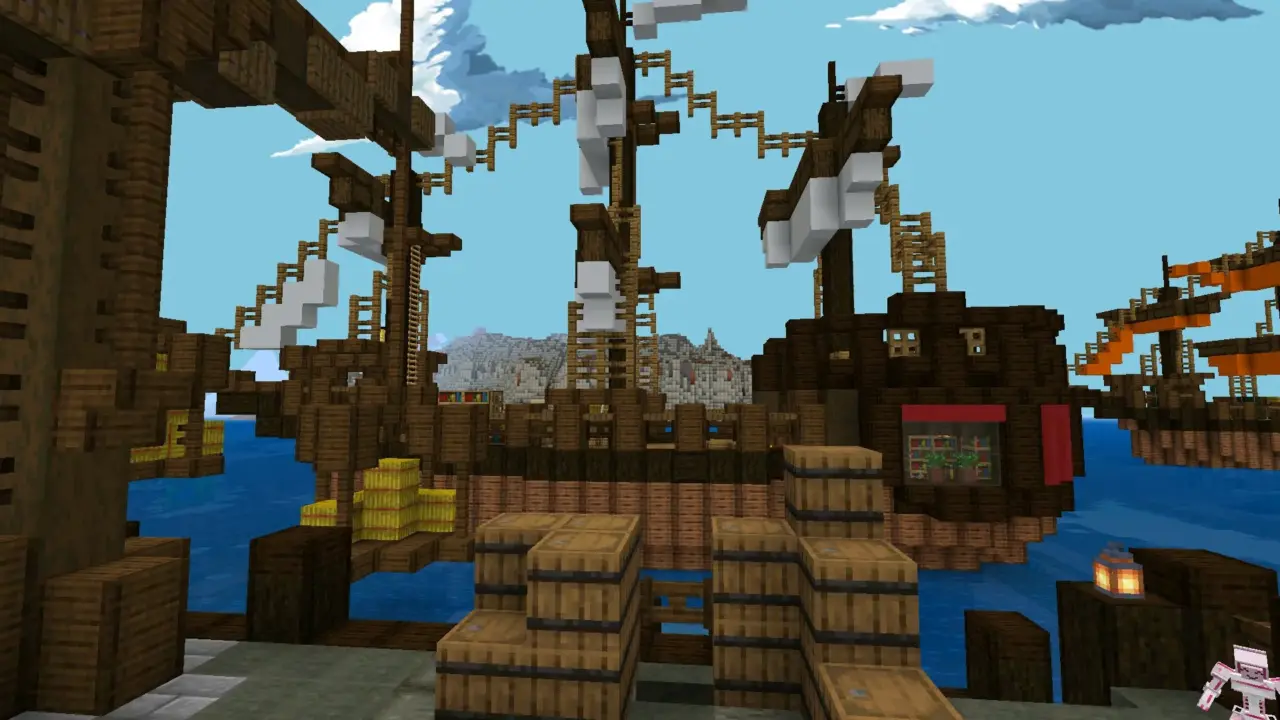 Корабль из Карты тайкун для Minecraft PE