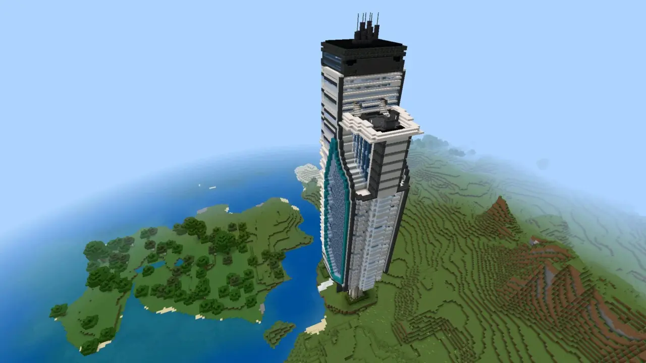 БАшня из мода на Дроны для Майнкрафт ПЕ