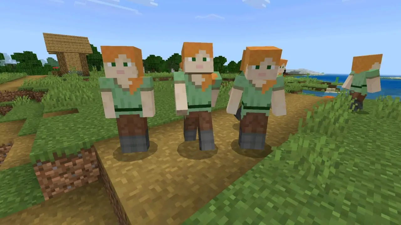 Герои из мода AI Player для Майнкрафт ПЕ