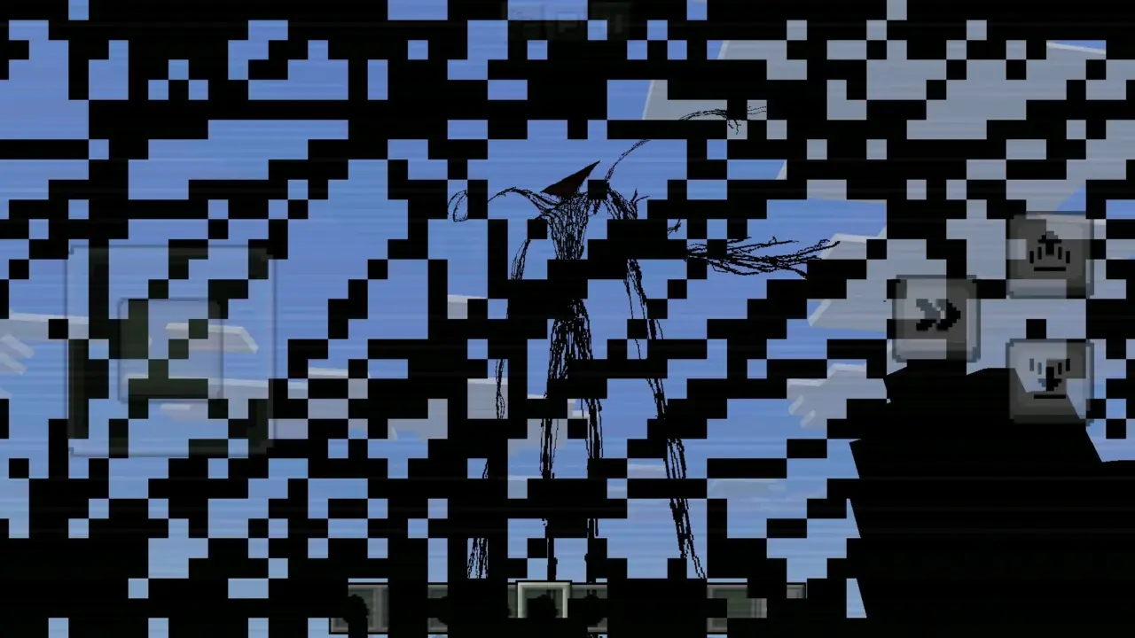 Глитч из мода на сломанный скрипт для Minecraft PE