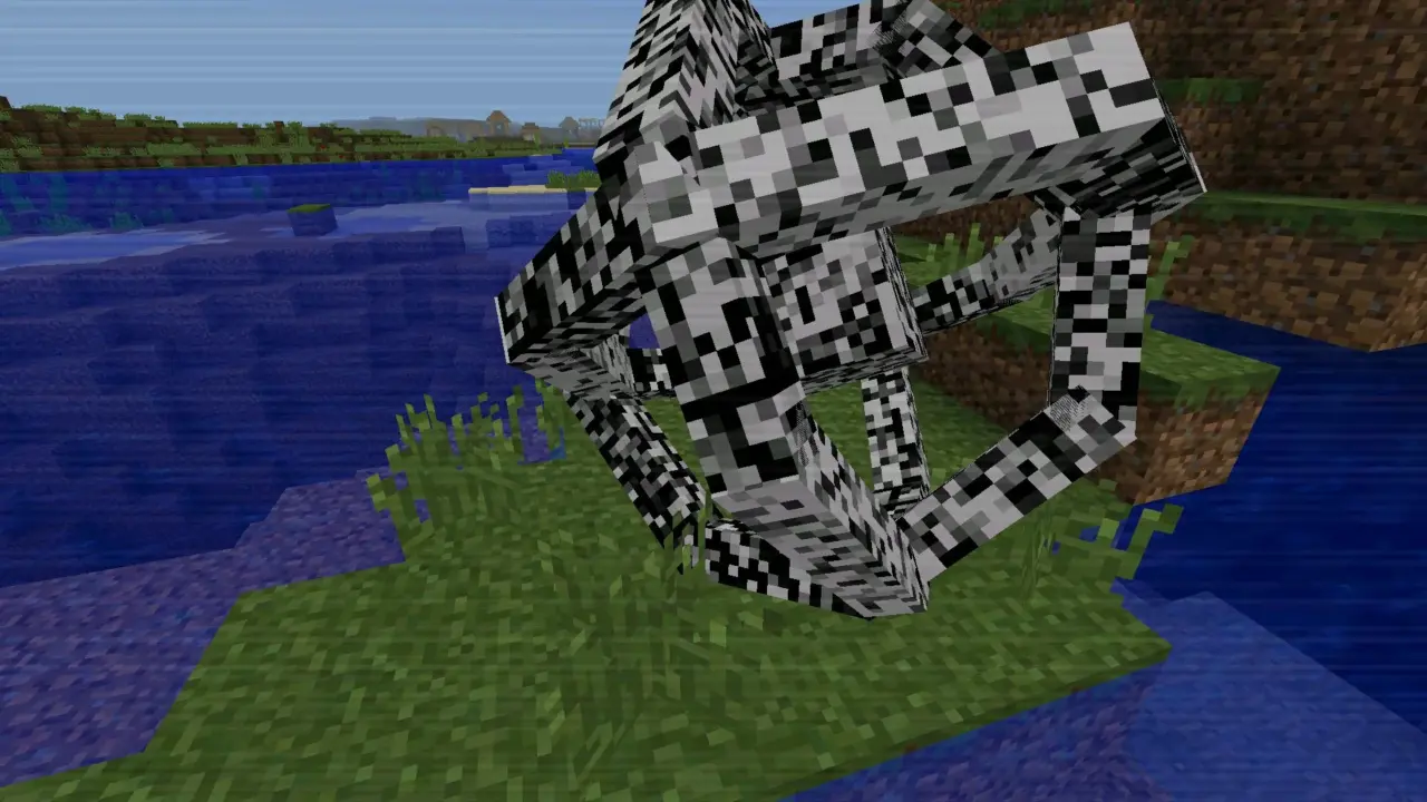 Монстр из мода на сломанный скрипт для Minecraft PE