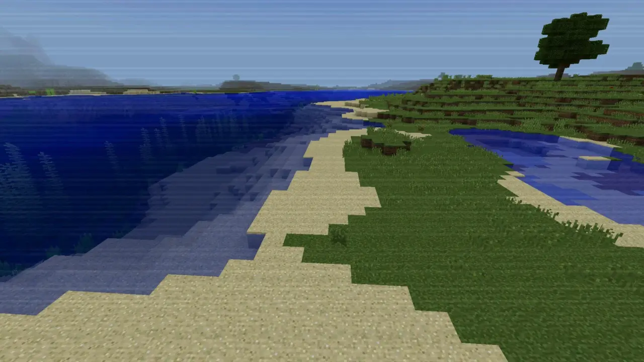 Пейзаж из мода на сломанный скрипт для Minecraft PE
