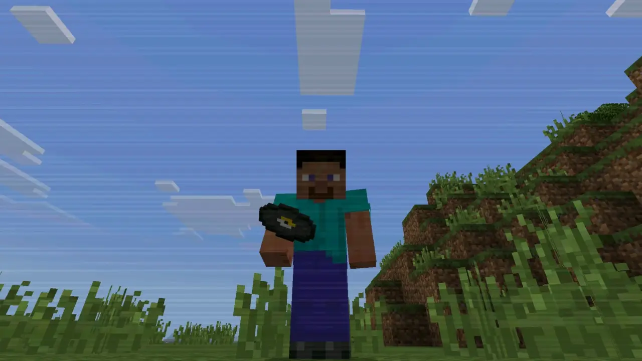 Стив из мода на сломанный скрипт для Minecraft PE