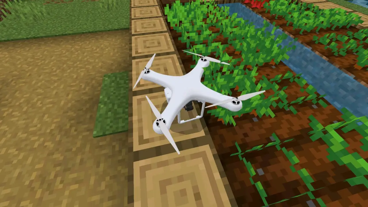 Устройство из мода на Дроны для Майнкрафт ПЕ