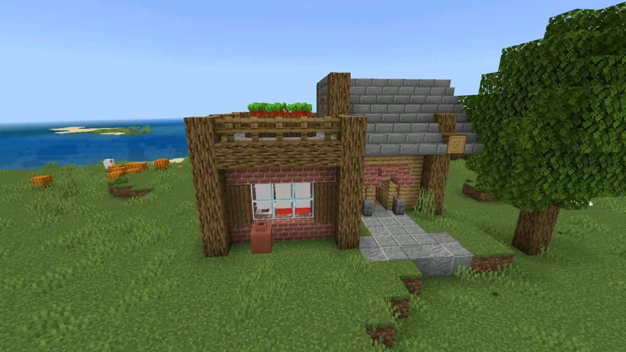 Дом из мода на Колонию для Minecraft PE