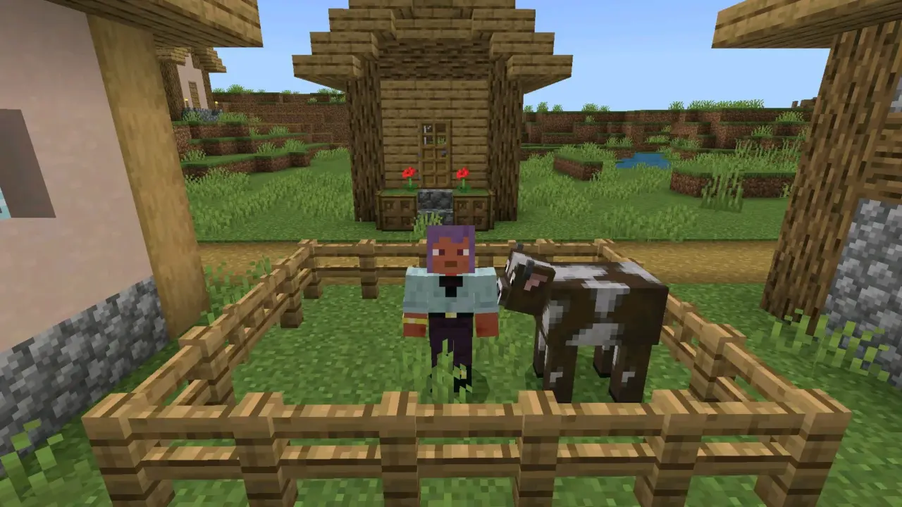 Корова из мода на Взросление для Minecraft PE
