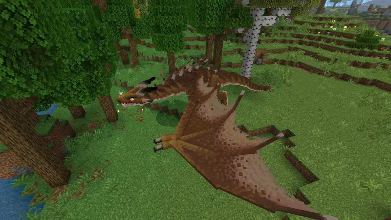Дракон из мода RLCraft для Майнкрафт ПЕ