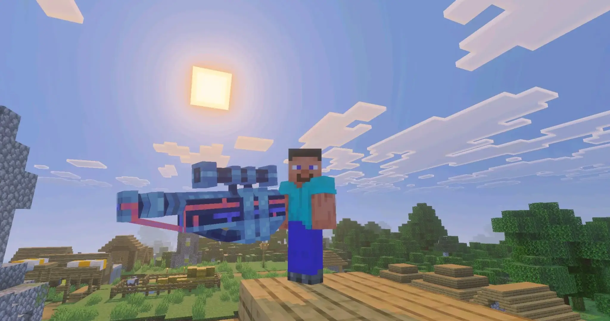 Скачать Мод Orbital Railgun для Minecraft PE