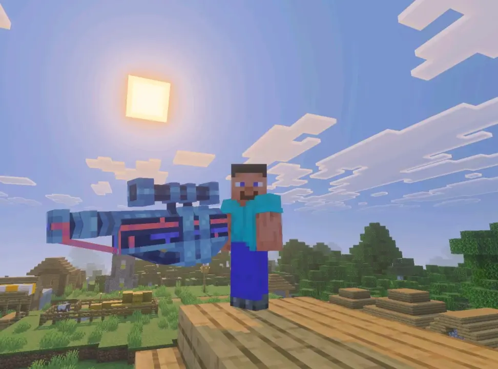 Скачать Мод Orbital Railgun для Minecraft PE