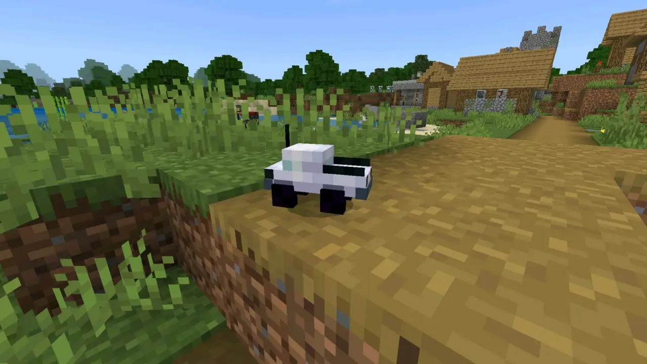 Машинка из Мода на Радиоуправляемые игрушки для Minecraft Bedrock