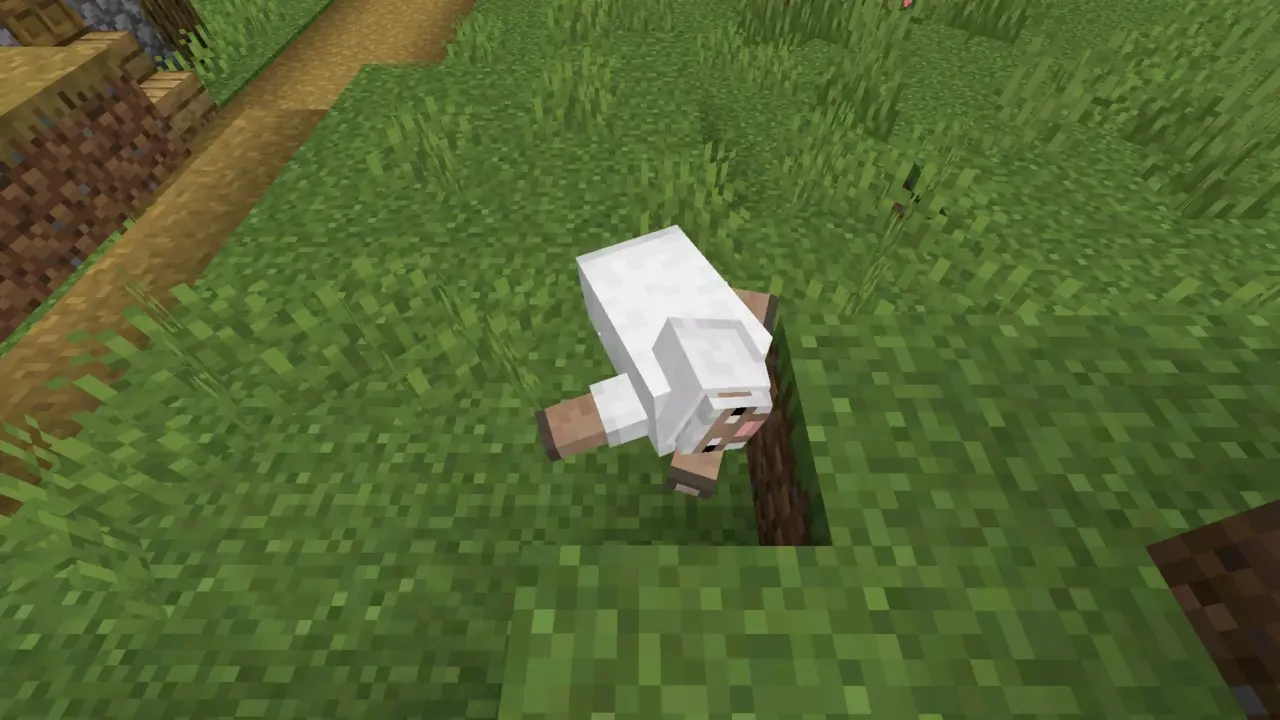 Овечка из Мода Physics Pro для Minecraft Bedrock