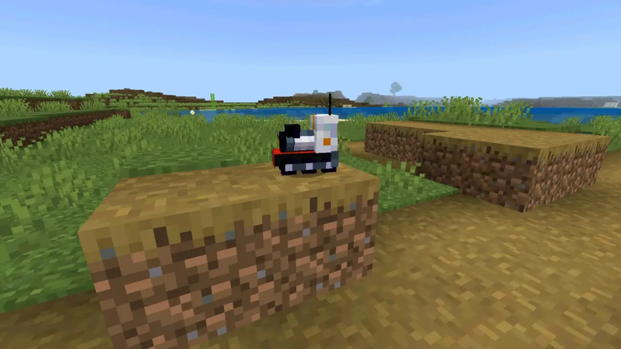 Поезд из Мода на Радиоуправляемые игрушки для Minecraft Bedrock