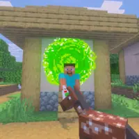 Мод на Портал Ган для Minecraft Bedrock